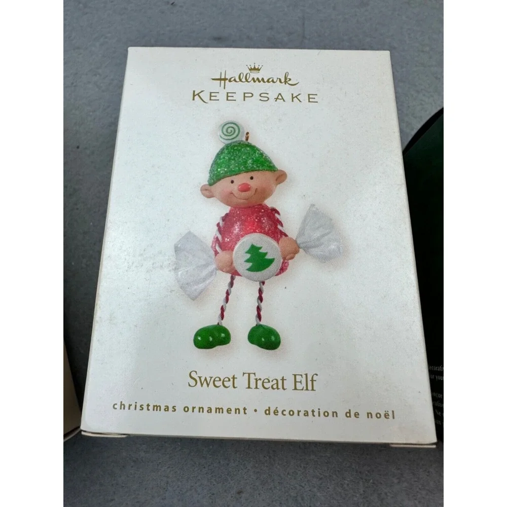NEW! 2001-2008 Hallmark Keepsake Elf Ornaments Lot‎ of 4